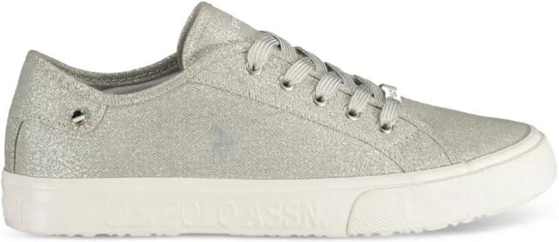 U.S. POLO ASSN. Sneakers met glitter-effect Zilver