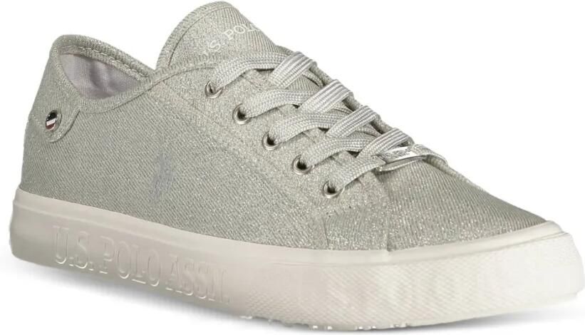 U.S. POLO ASSN. Sneakers met glitter-effect Zilver - Foto 3