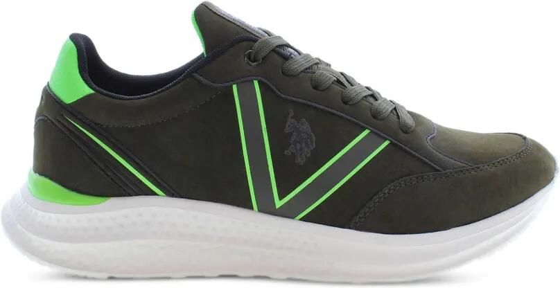 U.S. POLO ASSN. Sneakers met logopatch Groen