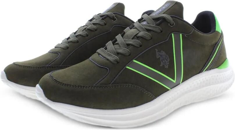 U.S. POLO ASSN. Sneakers met logopatch Groen - Foto 2
