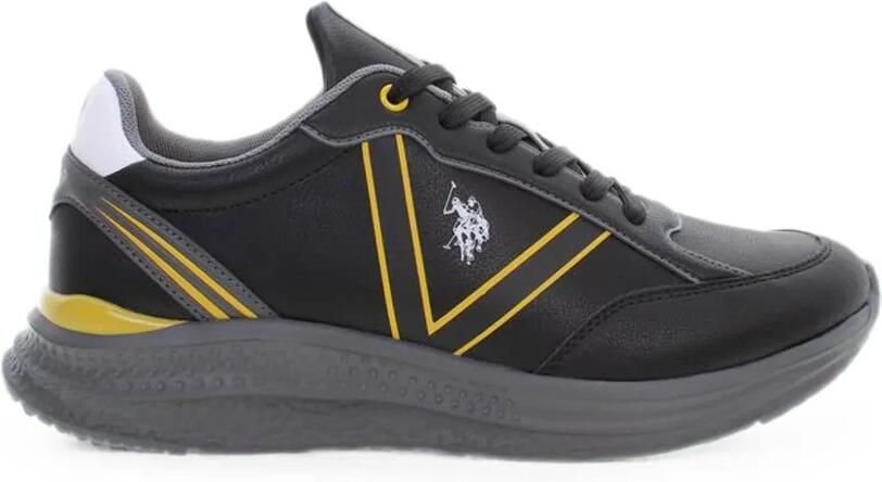 U.S. POLO ASSN. Sneakers met logopatch Zwart