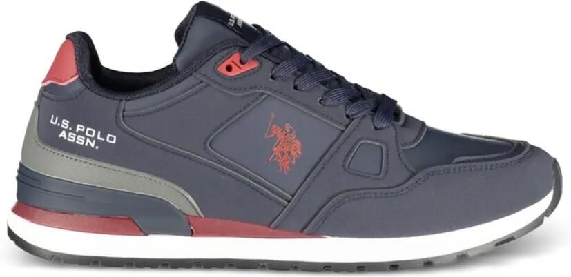 U.S. POLO ASSN. Sneakers met vlakken en logoprint Blauw