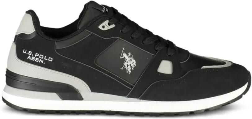 U.S. POLO ASSN. Sneakers met vlakken en logoprint Zwart