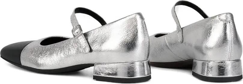 VAGABOND 25 mm Debbi metallic leren pumps Zilver - Foto 3