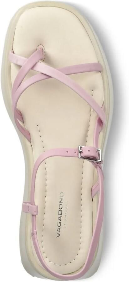 VAGABOND 50 mm sandalen met gekruiste bandjes en plateauzool Roze - Foto 3