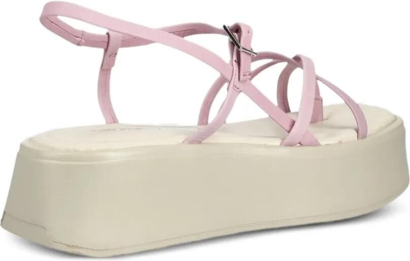 VAGABOND 50 mm sandalen met gekruiste bandjes en plateauzool Roze - Foto 2