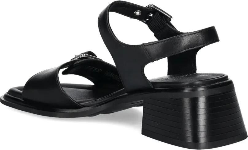 VAGABOND 53 mm Ines sandalen met blokhak en gespdetail Zwart - Foto 2