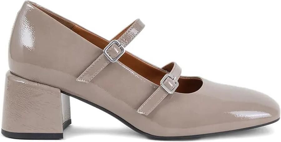 VAGABOND 55 mm Adison pumps met blokhak en dubbele gesp Beige