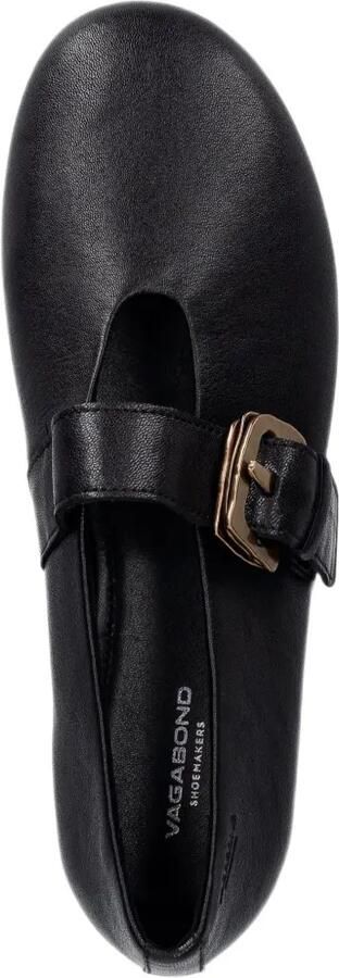 VAGABOND Aleya leren ballerina's Zwart