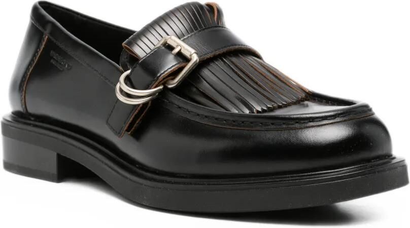 VAGABOND buckled fringed loafers Zwart - Foto 2