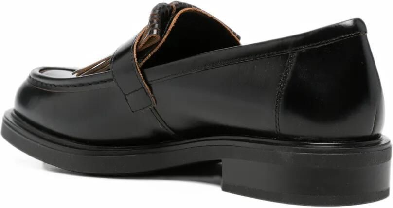 VAGABOND buckled fringed loafers Zwart - Foto 3