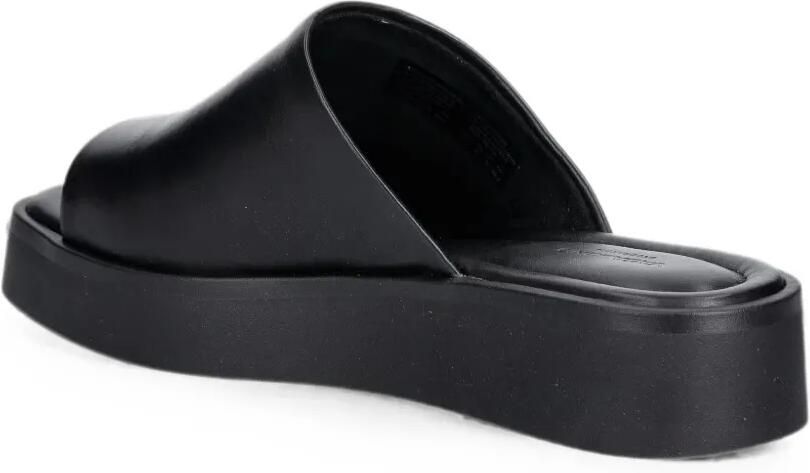 VAGABOND Danya leren slippers met plateauzool Zwart - Foto 2