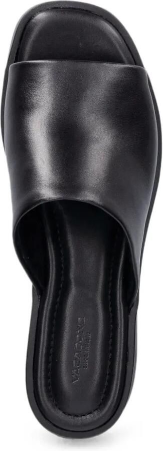 VAGABOND Danya leren slippers met plateauzool Zwart - Foto 4