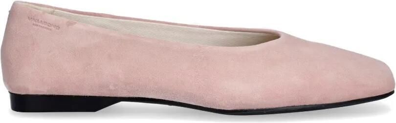VAGABOND Delia ballerina's met vierkante neus Roze