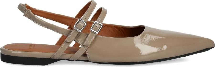 VAGABOND Hermine ballerina's met puntige neus Bruin