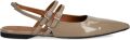 VAGABOND Hermine ballerina's met puntige neus Bruin - Bruin