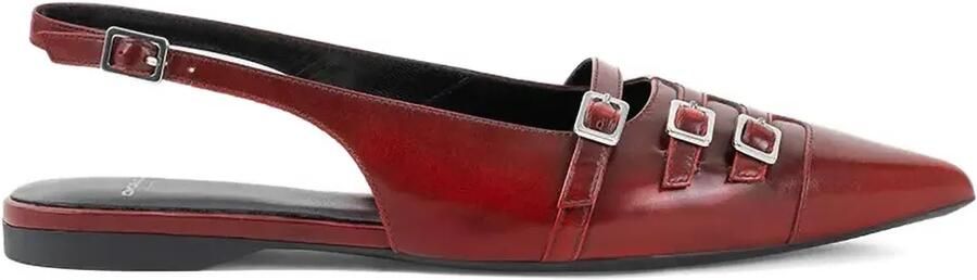 VAGABOND Hermine slingback ballerina's met gesp Rood