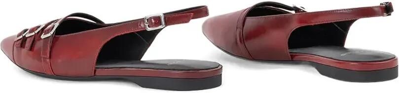 VAGABOND Hermine slingback ballerina's met gesp Rood - Foto 3