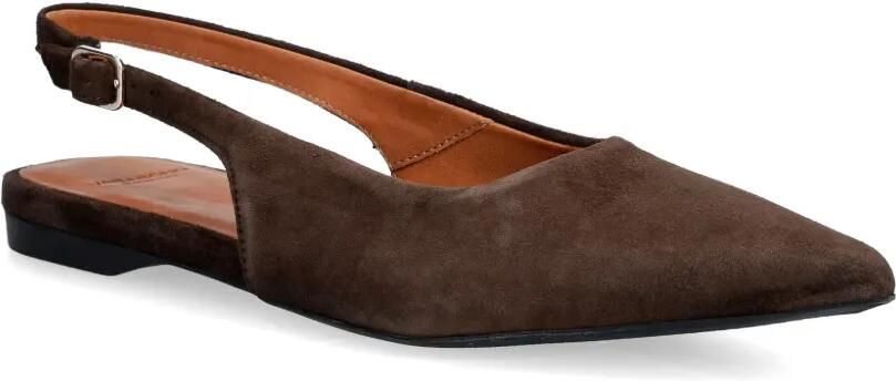 VAGABOND Hermine slingback ballerina's met puntige neus Bruin - Foto 2