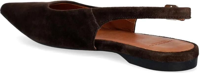 VAGABOND Hermine slingback ballerina's met puntige neus Bruin - Foto 4