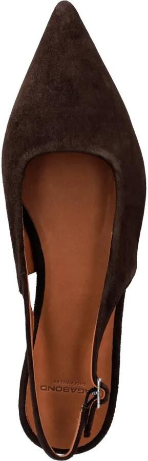 VAGABOND Hermine slingback ballerina's met puntige neus Bruin - Foto 3
