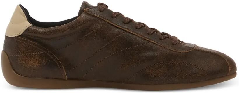 VAGABOND Hollie low-top sneakers met gerafeld effect Bruin