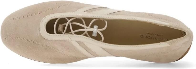 VAGABOND Hollie suède ballerina's met veters Beige - Foto 5
