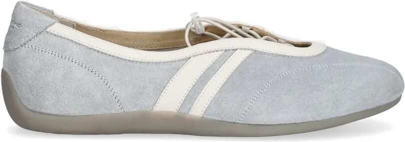 VAGABOND Hollie suède ballerina's met veters Blauw