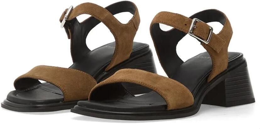 VAGABOND Ines suède sandalen met blokhak Bruin - Foto 3