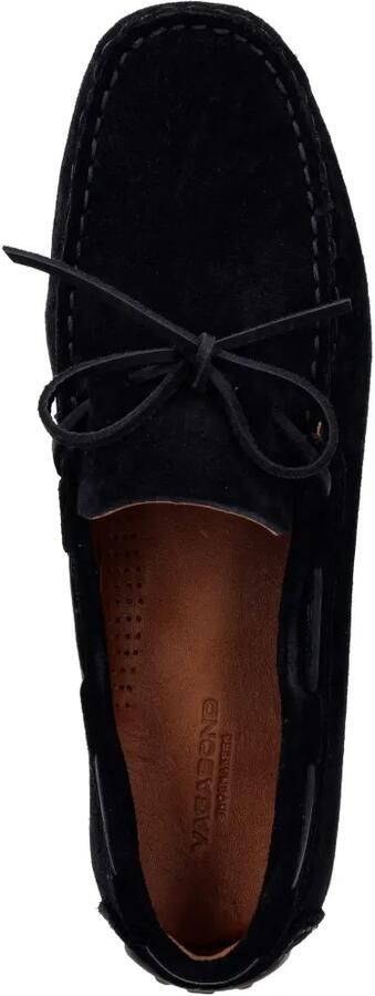 VAGABOND Larissa suède loafers met strik Zwart - Foto 4