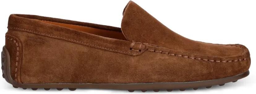 VAGABOND Larissa suède slip-on loafers Bruin