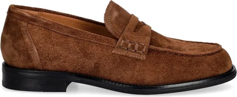 VAGABOND Linn suède penny loafers Bruin