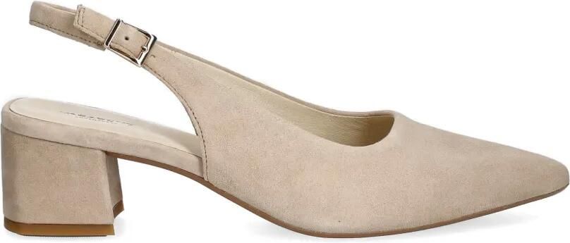 VAGABOND Marta slingback pumps met puntige neus Beige