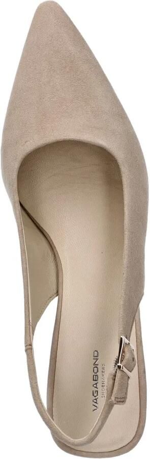 VAGABOND Marta slingback pumps met puntige neus Beige - Foto 4