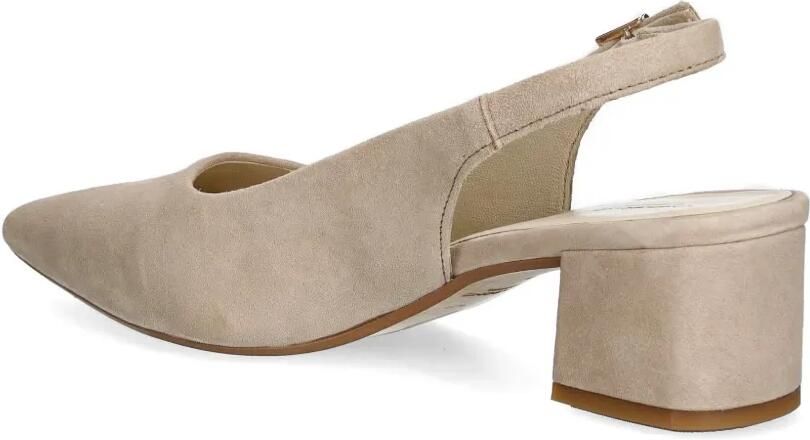 VAGABOND Marta slingback pumps met puntige neus Beige - Foto 3