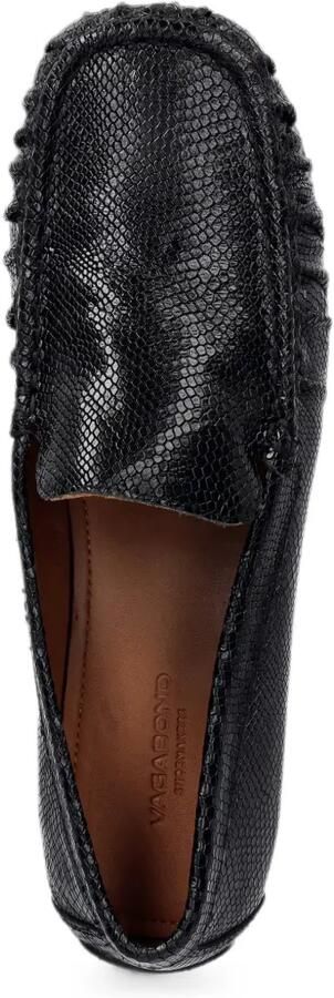 VAGABOND Mika loafers met slangen-effect Zwart - Foto 4