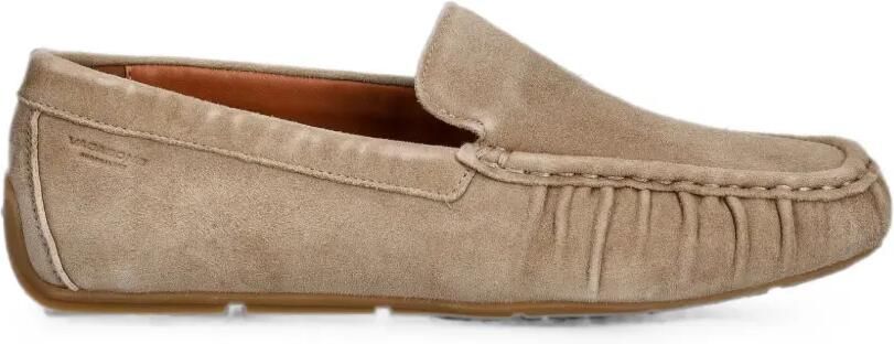 VAGABOND Mika slip-on loafers met ruches Beige