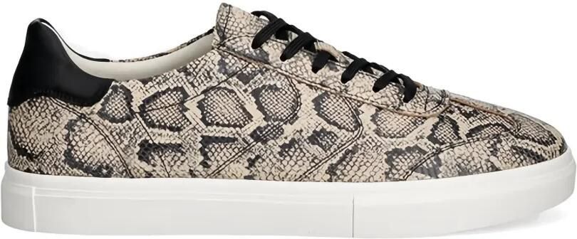 VAGABOND Sneakers met slangenleer vlakken Beige
