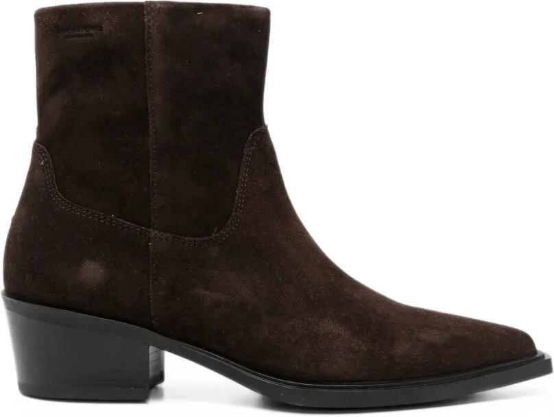 VAGABOND suede pointed-toe ankle boots Bruin
