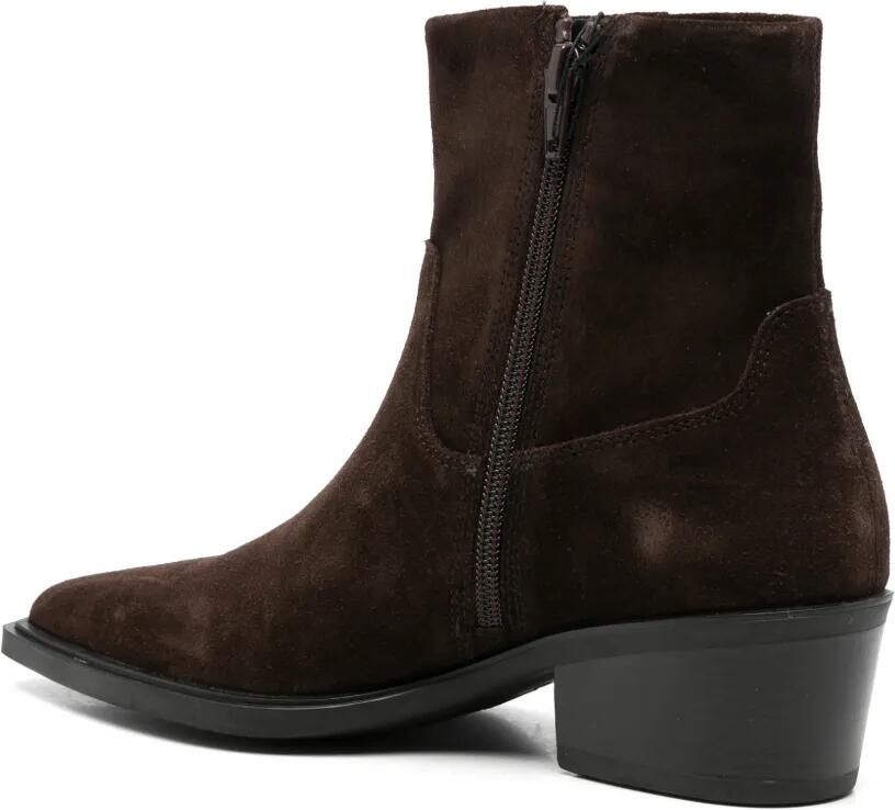 VAGABOND suede pointed-toe ankle boots Bruin - Foto 3
