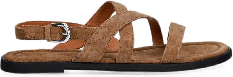 VAGABOND Zaida sandalen met kruisbandjes en gespsluiting Beige