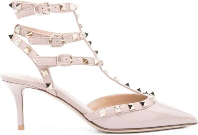 Valentino Garavani 65 mm Rockstud pumps Beige