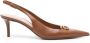 Valentino Garavani Bold Edition VLogo 70 mm leren pumps Bruin - Thumbnail 1