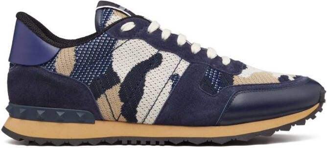 Valentino Garavani Rockrunner low-top sneakers Blauw