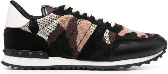 Valentino Garavani Rockrunner low top sneakers Zwart Schoenen
