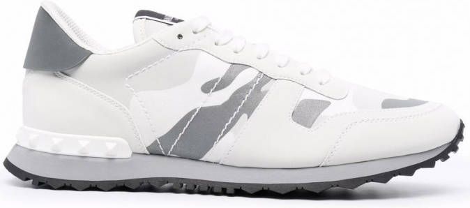 Valentino Garavani Rockrunner sneakers met camouflageprint Wit