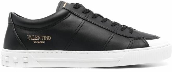 Valentino Garavani Cityplanet low-top leren sneakers Zwart