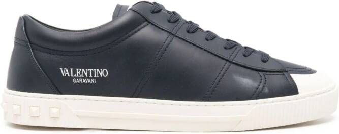 Valentino Garavani Cityplanet leren sneakers Blauw