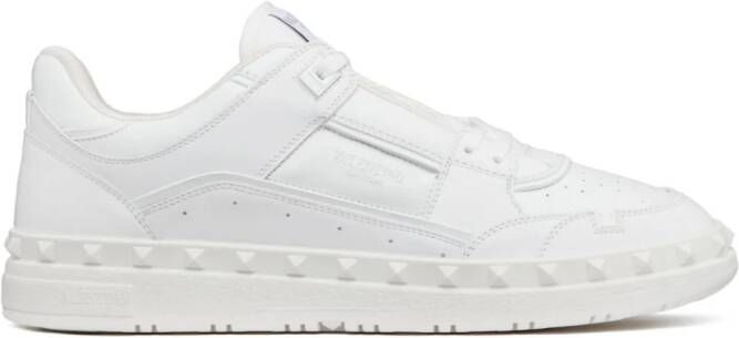 Valentino Garavani Freedots low-top leren sneakers Wit