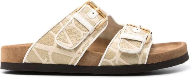 Valentino Garavani Fussfriend sandalen met gesp Beige